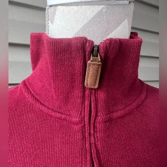 Polo Ralph Lauren Red Sweater 1/4 Zip With Pony Logo - Picture 5 of 10